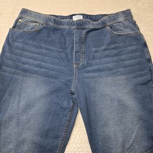Pajama Jeans Women's Size XL Pants Pull On Lounge Casual Stretch Blue